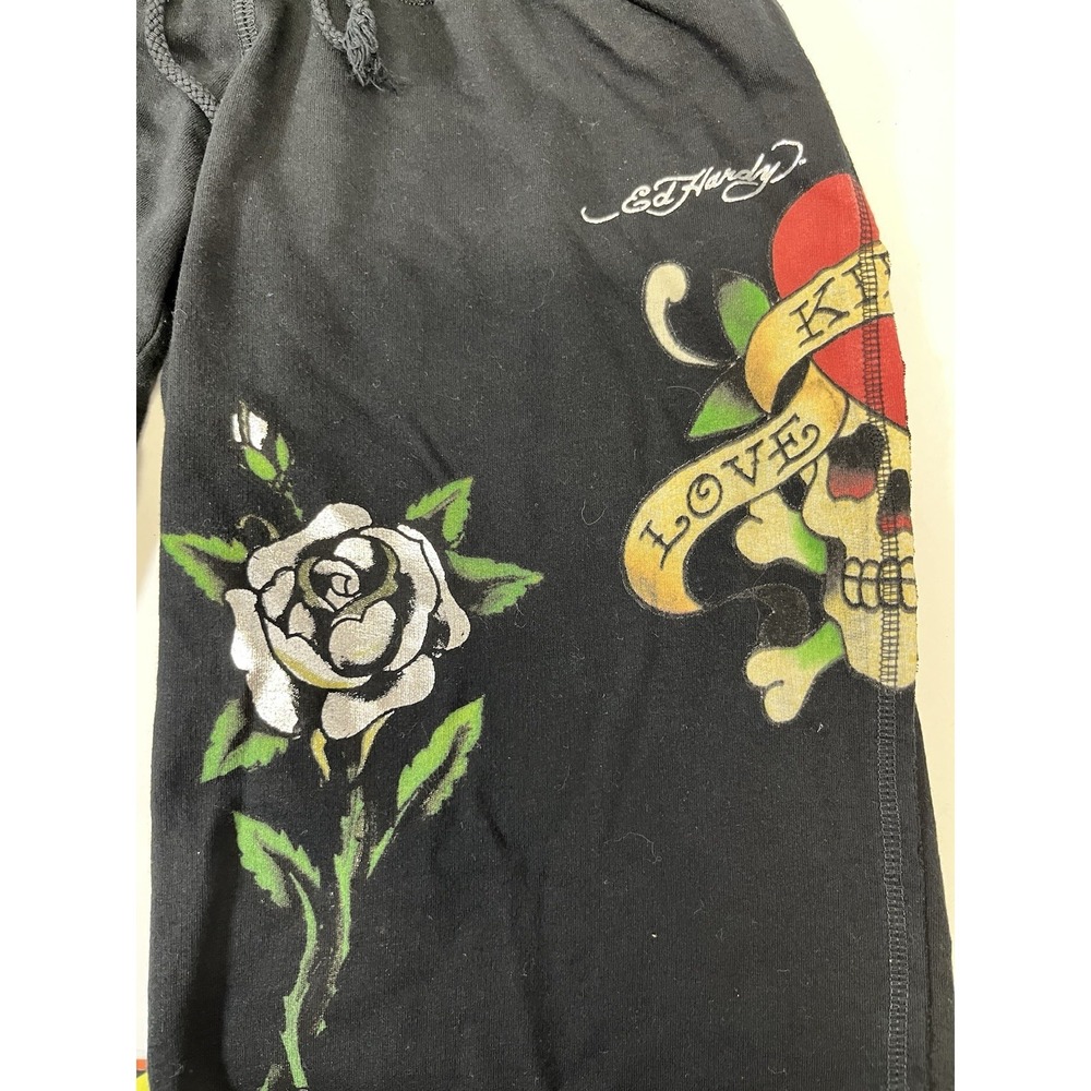 Ed Hardy Love Kills Slowly Women's Gothic Shorts, Small Classic - Picture 3 of 9